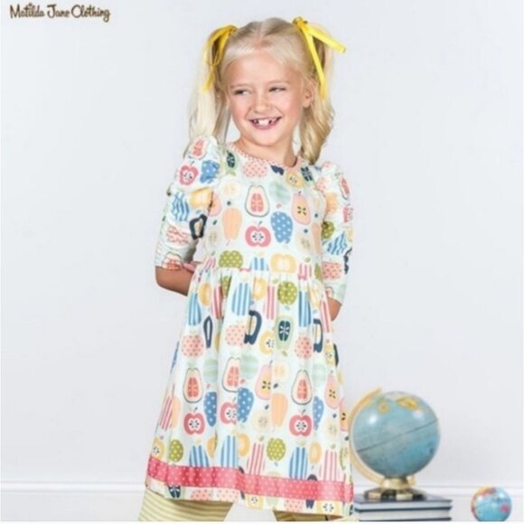 Matilda Jane Class President Knit Lap Dress Back to School The Adventure Begins - Picture 1 of 10